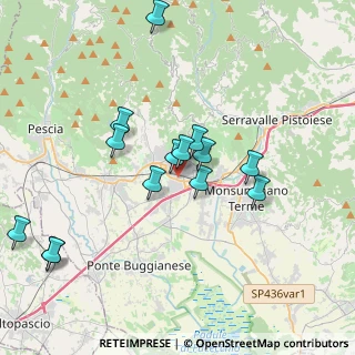 Mappa Via Col di Lana, 51016 Montecatini Terme PT, Italia (3.75857)