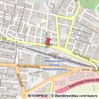 Mappa Corso Giacomo Matteotti, 226, 51016 Montecatini Terme, Pistoia (Toscana)