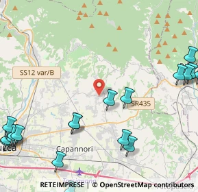 Mappa Via Nuova, 55012 Capannori LU, Italia (6.61)