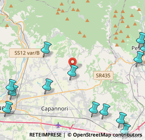 Mappa Via Nuova, 55012 Capannori LU, Italia (6.54)