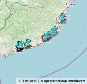 Mappa Via Meriello, 18100 Imperia IM, Italia (15.005)