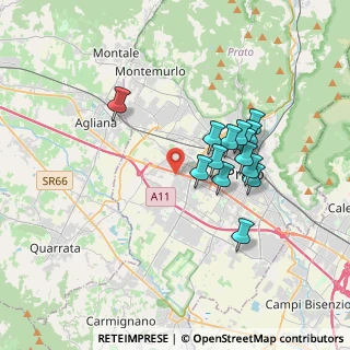 Mappa Via Filippo Filugelli, 59100 Prato PO, Italia (3.13071)