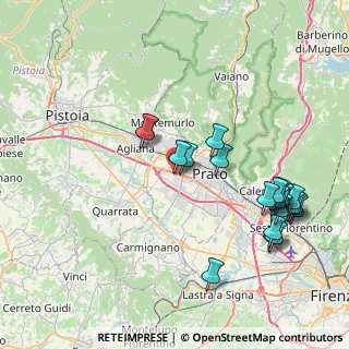 Mappa Via Filippo Filugelli, 59100 Prato PO, Italia (9.059)
