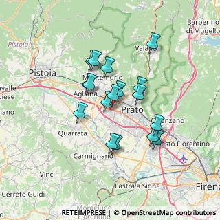 Mappa Via Filippo Filugelli, 59100 Prato PO, Italia (5.73941)