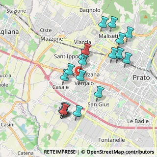 Mappa Via Filippo Filugelli, 59100 Prato PO, Italia (1.96842)