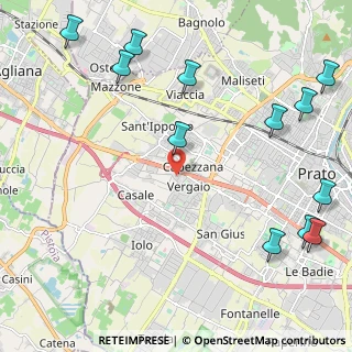 Mappa Via Filippo Filugelli, 59100 Prato PO, Italia (3.07417)