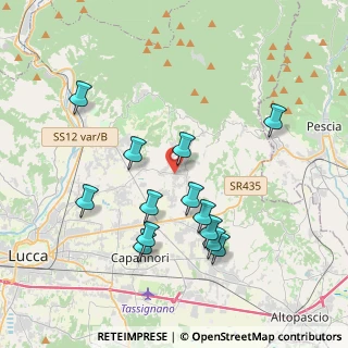 Mappa Via Comunale Nuova, 55012 Capannori LU, Italia (3.89385)