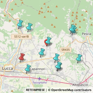Mappa Via Comunale Nuova, 55012 Capannori LU, Italia (4.68917)