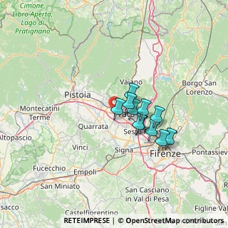 Mappa Via Alloro, 59100 Prato PO, Italia (9.82364)
