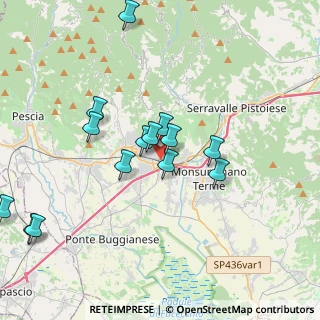 Mappa Piazzale Italia, 51016 Montecatini Terme PT, Italia (3.94571)