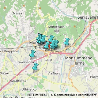 Mappa Piazzale Italia, 51016 Montecatini Terme PT, Italia (0.92529)
