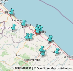 Mappa Via Corpo Italiano di Liberazione, 61100 Pesaro PU, Italia (13.33692)