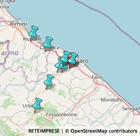 Mappa Via Corpo Italiano di Liberazione, 61100 Pesaro PU, Italia (12.88727)