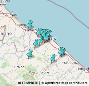 Mappa Via Corpo Italiano di Liberazione, 61100 Pesaro PU, Italia (8.33)