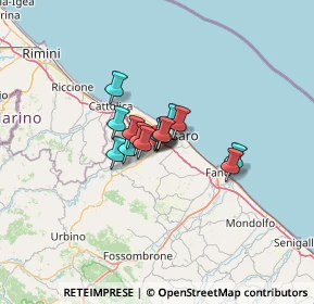 Mappa Via Corpo Italiano di Liberazione, 61100 Pesaro PU, Italia (6.69357)