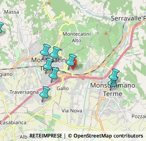 Mappa Via Dalmazia, 51018 Pieve A Nievole PT, Italia (2.45909)