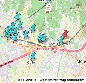 Mappa Via Dalmazia, 51018 Pieve A Nievole PT, Italia (1.1085)