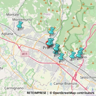 Mappa Via Bettino Ricasoli, 59100 Prato PO, Italia (3.09909)