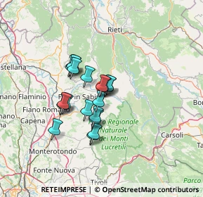 Mappa Via Farense, 02030 Poggio Nativo RI, Italia (9.90316)