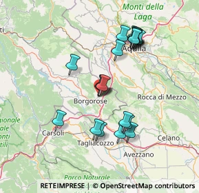 Mappa Via San Rocco, 02021 Borgorose RI, Italia (14.2965)