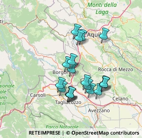 Mappa Via San Rocco, 02021 Borgorose RI, Italia (13.0485)