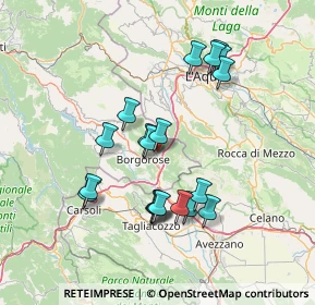 Mappa Via San Rocco, 02021 Borgorose RI, Italia (14.241)