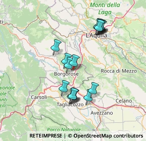 Mappa Via San Rocco, 02021 Borgorose RI, Italia (14.36611)