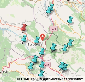 Mappa Via San Rocco, 02021 Borgorose RI, Italia (10.334)