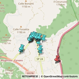 Mappa Via San Rocco, 02021 Borgorose RI, Italia (0.69231)