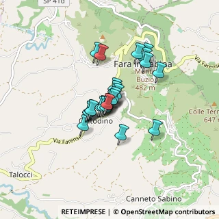 Mappa Via S. Maria dei Santi, 02032 Fara in Sabina RI, Italia (0.55)