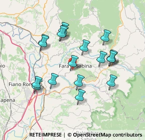 Mappa Via S. Maria dei Santi, 02032 Fara in Sabina RI, Italia (7.32167)