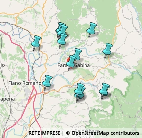 Mappa Via S. Maria dei Santi, 02032 Fara in Sabina RI, Italia (7.055)