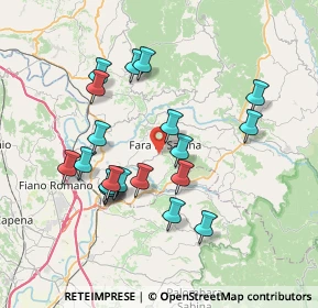 Mappa Via S. Maria dei Santi, 02032 Fara in Sabina RI, Italia (7.349)