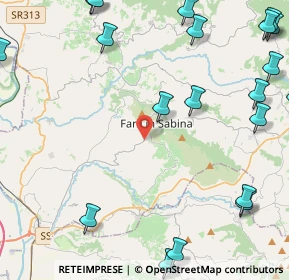 Mappa Via S. Maria dei Santi, 02032 Fara in Sabina RI, Italia (6.896)