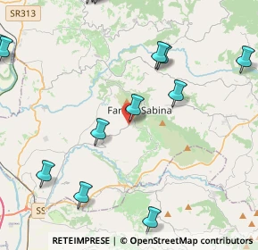 Mappa Via S. Maria dei Santi, 02032 Fara in Sabina RI, Italia (5.99786)