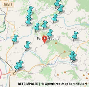 Mappa Via S. Maria dei Santi, 02032 Fara in Sabina RI, Italia (4.91875)
