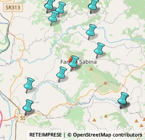 Mappa Via S. Maria dei Santi, 02032 Fara in Sabina RI, Italia (5.62)