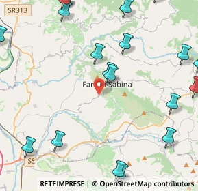 Mappa Via S. Maria dei Santi, 02032 Fara in Sabina RI, Italia (6.4895)