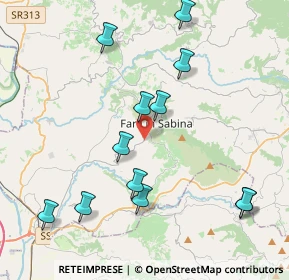 Mappa Via S. Maria dei Santi, 02032 Fara in Sabina RI, Italia (4.62917)