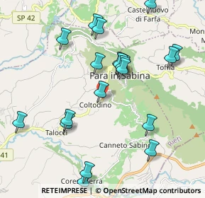 Mappa Via S. Maria dei Santi, 02032 Fara in Sabina RI, Italia (2.2245)
