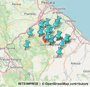 Mappa Via Vicenne, 66010 Rapino CH, Italia (9.581)
