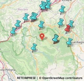 Mappa Contrada Macchiametola, 66010 Pretoro CH, Italia (9.0665)