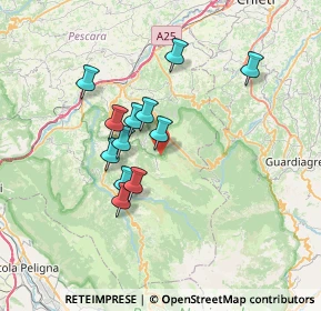 Mappa Contrada Macchiametola, 66010 Pretoro CH, Italia (6.00833)