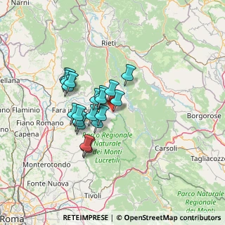 Mappa Via Giuseppe Garibaldi, 02037 Poggio Moiano RI, Italia (11.301)