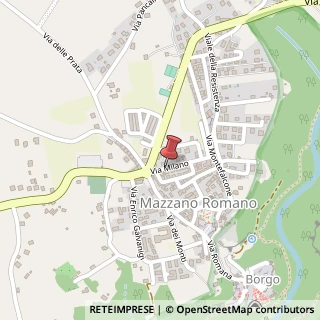 Mappa Via Milano,  3, 00060 Mazzano Romano, Roma (Lazio)