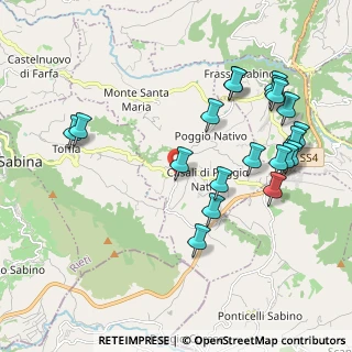 Mappa Via Capolli, 02030 Poggio Nativo RI, Italia (2.348)