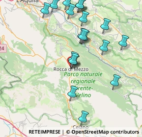 Mappa Via Vittime IX Maggio, 67048 Rocca di Mezzo AQ, Italia (9.108)