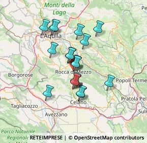 Mappa Via Vittime IX Maggio, 67048 Rocca di Mezzo AQ, Italia (11.003)