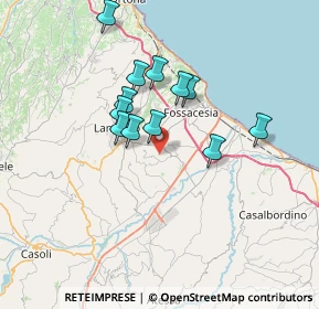 Mappa 66030 Mozzagrogna CH, Italia (6.0225)