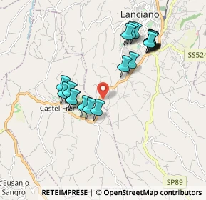 Mappa Via Bivio Grotte, 66016 Guardiagrele CH, Italia (1.9225)